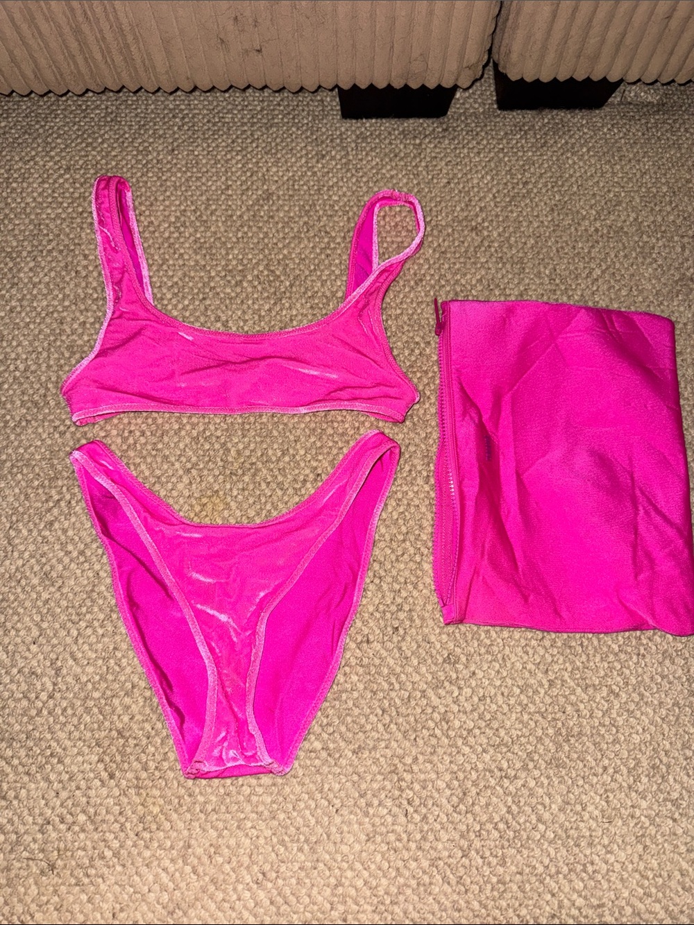 Triangl Swimwear Hot Pink Scoop Bikini Top